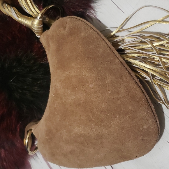 BeBe heart gold beaded wristlet new - Picture 4 of 6